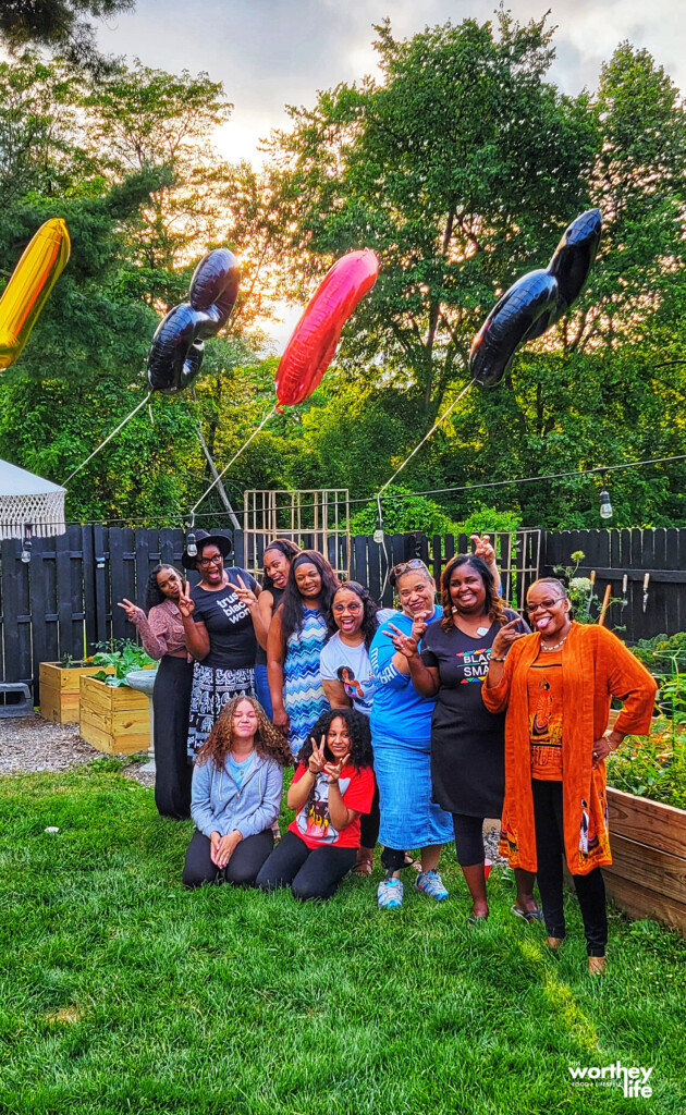 Black women celebrating Juneteenth