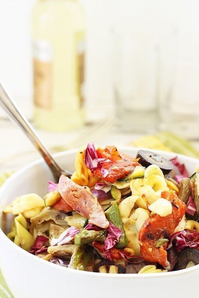 Grilled Vegetable And Tortellini Antipasto Salad