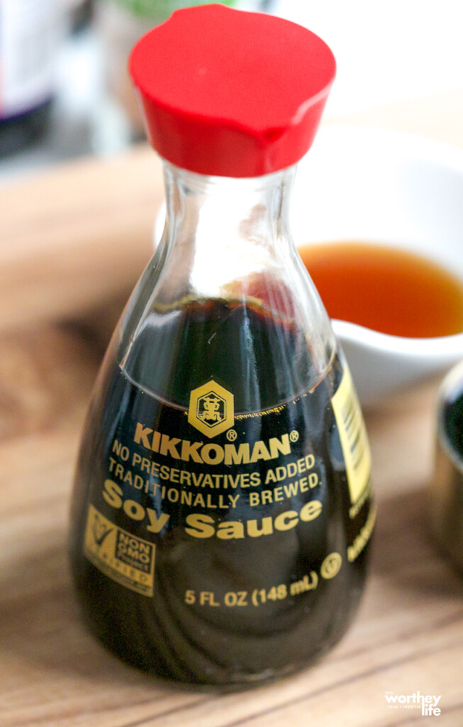 a bottle of soy sauce