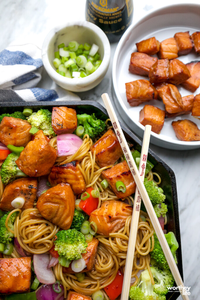 air fryer salmon bites