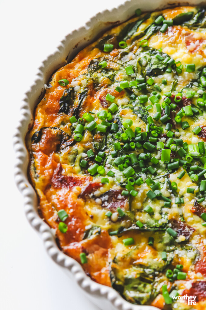 bacon and spinach quiche for brunch