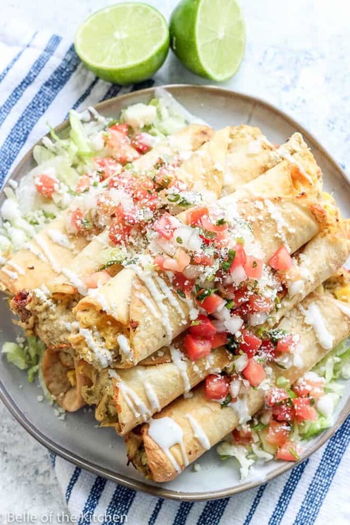 Air Fryer Chicken Taquitos