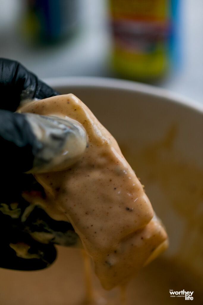 Cod fish dipped in beer batter