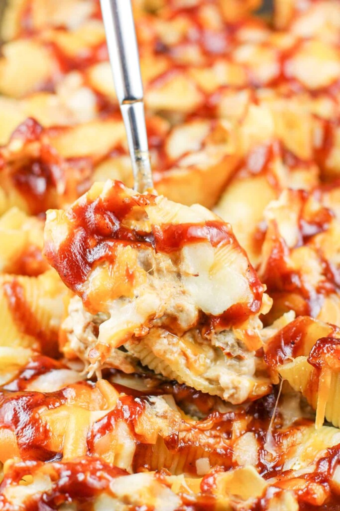 BBQ Pulled Pork Stuffed Shells