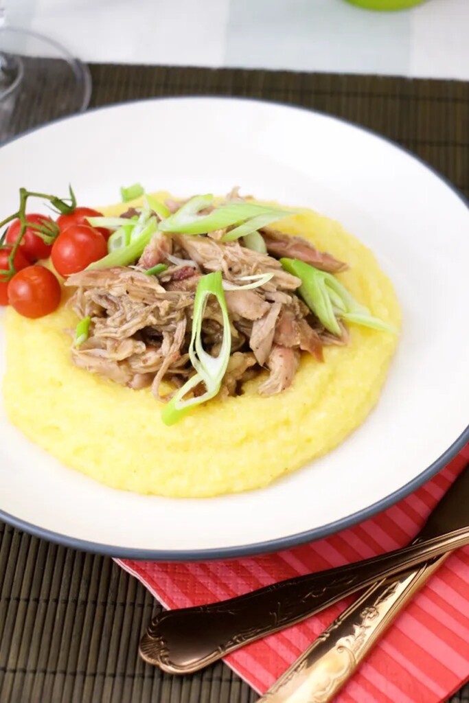 Pulled Pork Polenta 