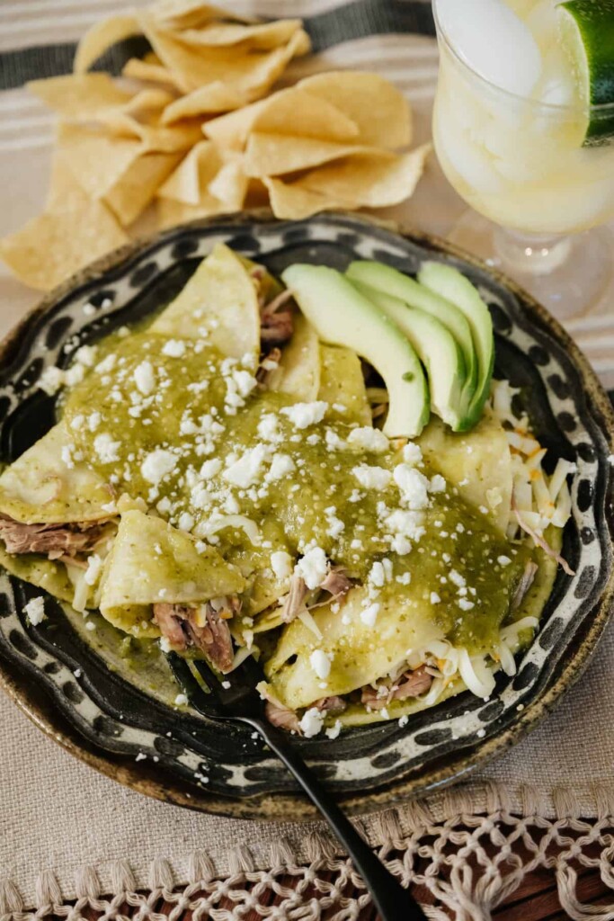 Salsa Verde Enchiladas