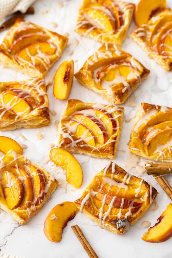 Puff Pastry Peach Tart