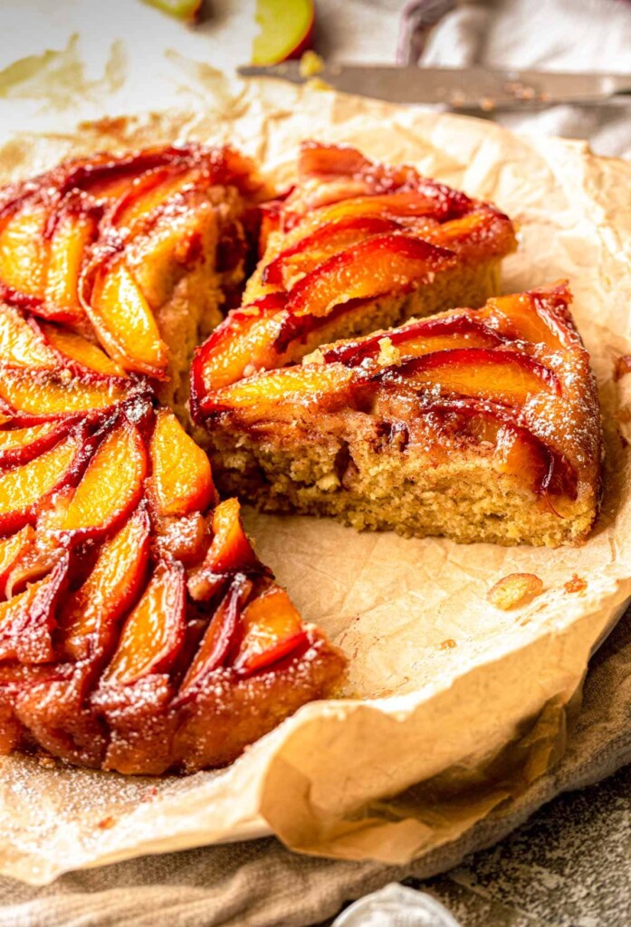 Bourbon Peach Upside Cake