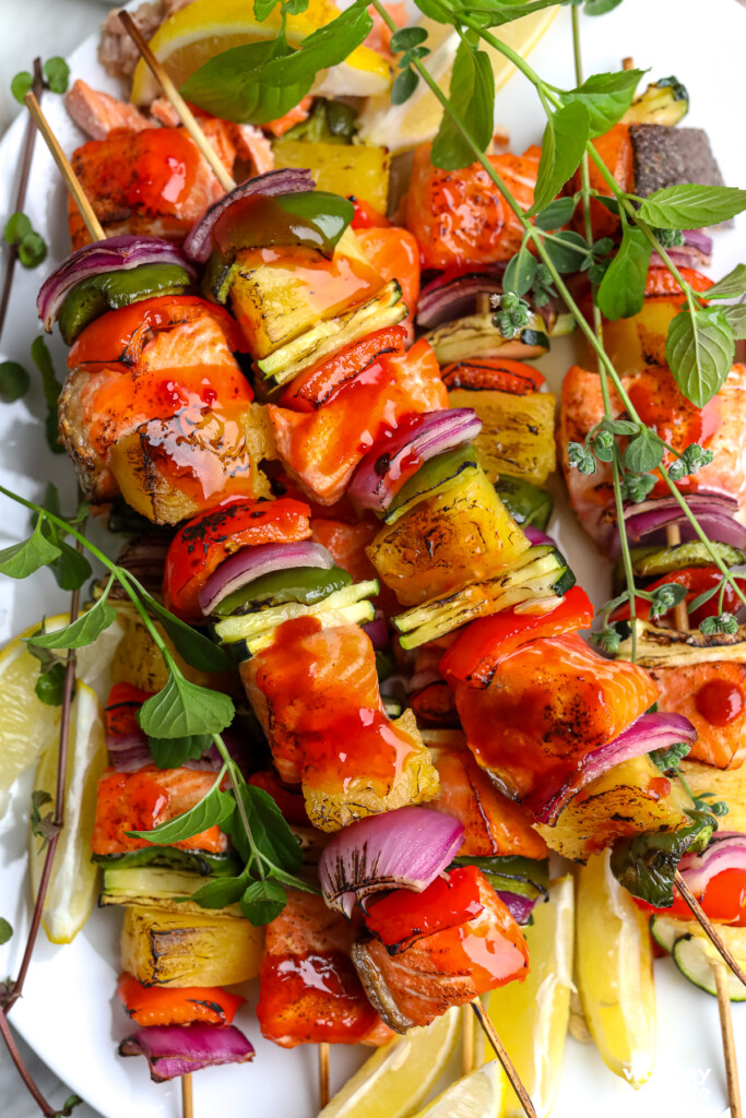 Sweet & Sour Salmon Kabobs