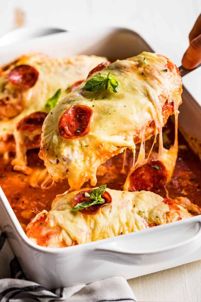 Pizza Stuffed Chicken