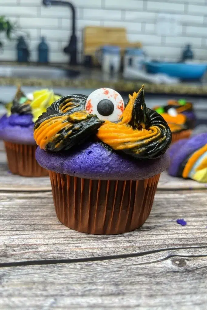 Purple Halloween Cupcakes Recipe