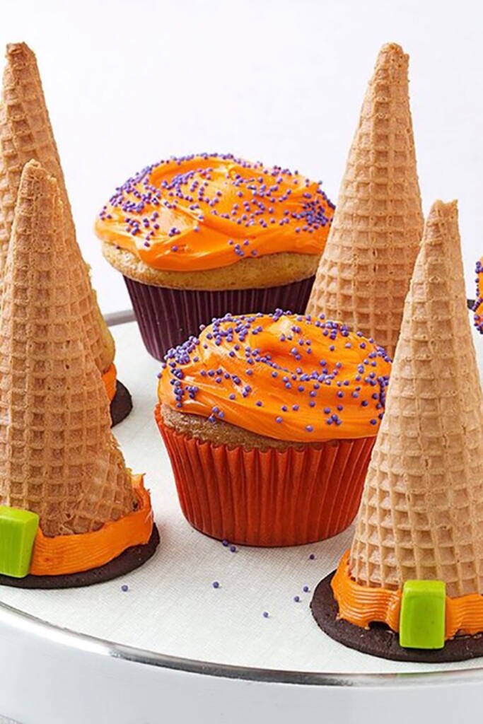 Witches Hat Cone Cakes 