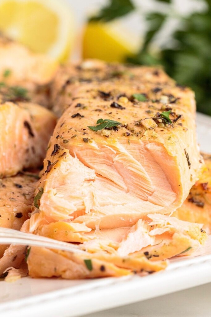 Air Fryer Lemon Garlic Salmon