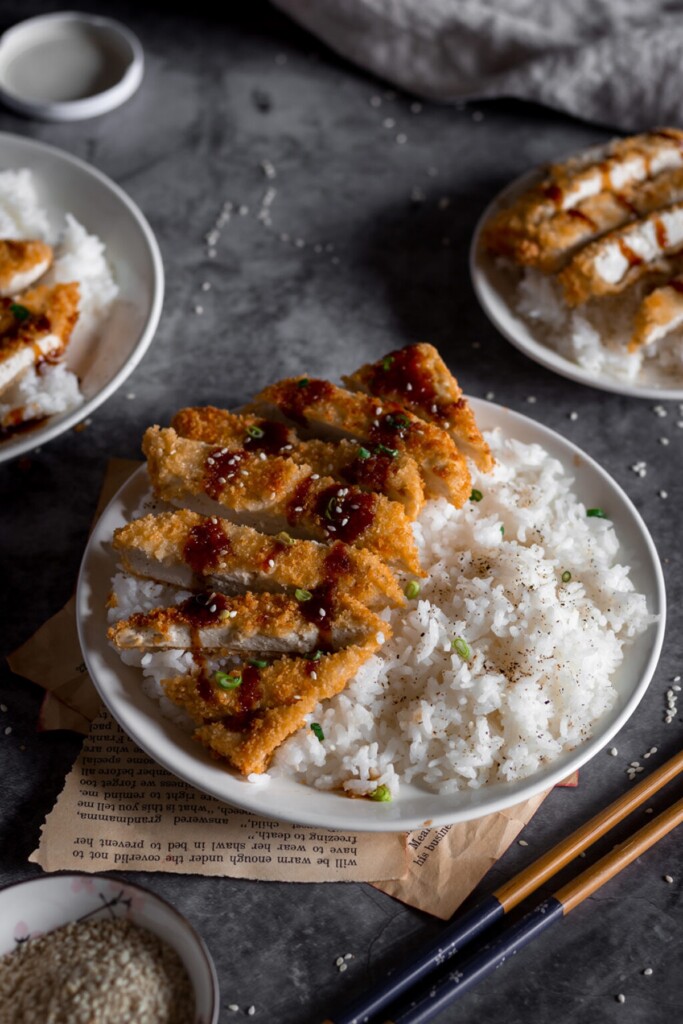 Crunchy Air-Fryer Tofu Katsu (vegan)