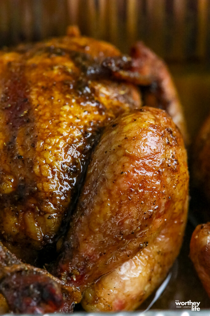 a Cornish Hen that has been smoked in a Masterbuilt smoker