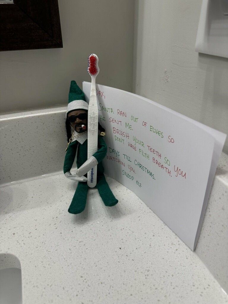 Santa ran out of Elves, so you’re getting a Snoop doll this year. 
