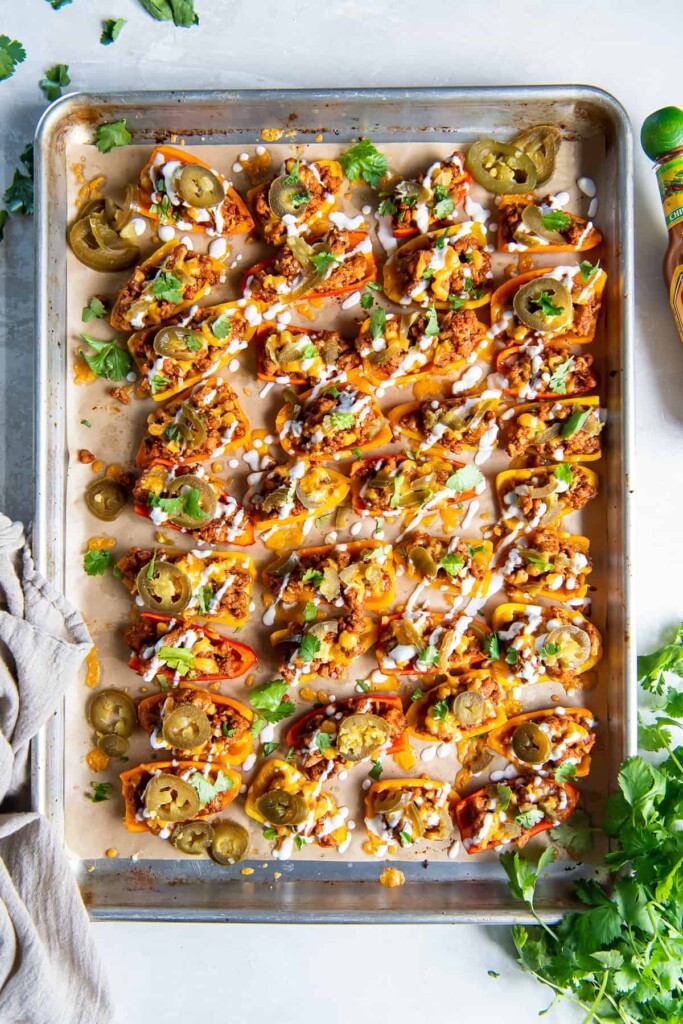 Mini Bell Pepper Nachos