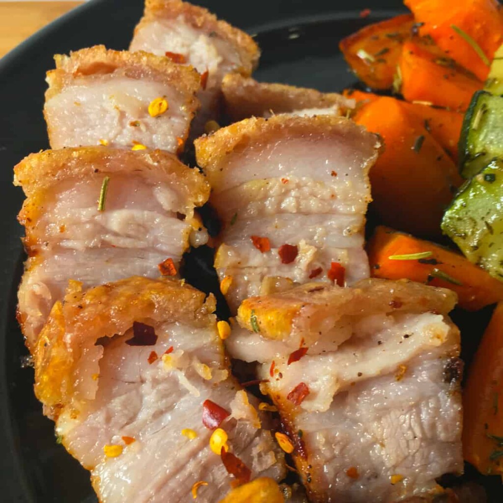 Pork Belly Air Fryer Recipe (Crispy Skin!)