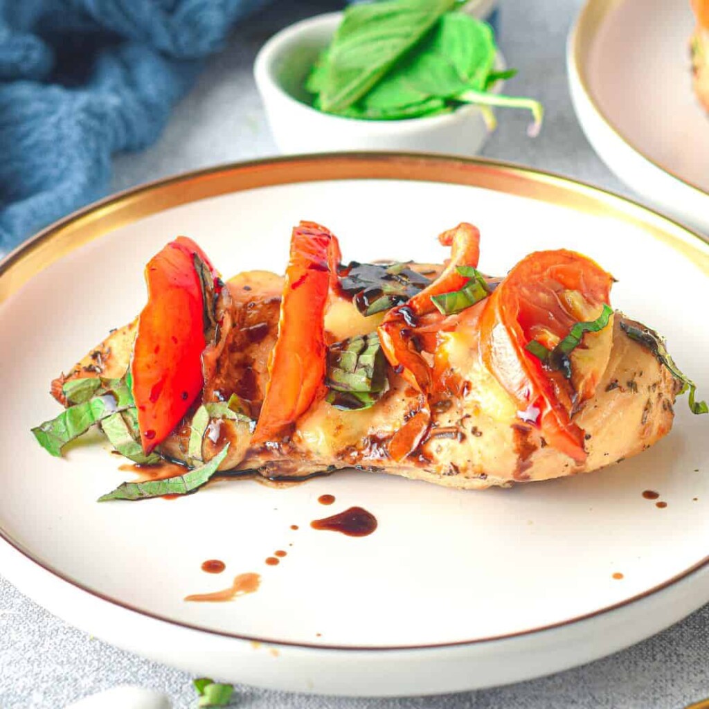 Air Fryer Caprese Stuffed Chicken 