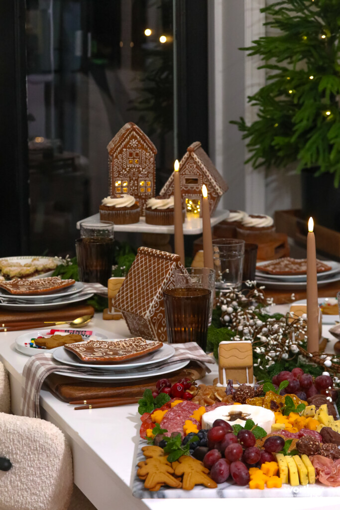 gingerbread themed tablescape