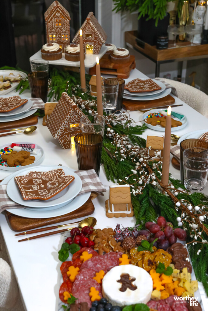 Gingerbread Party Idea setup and food ideas