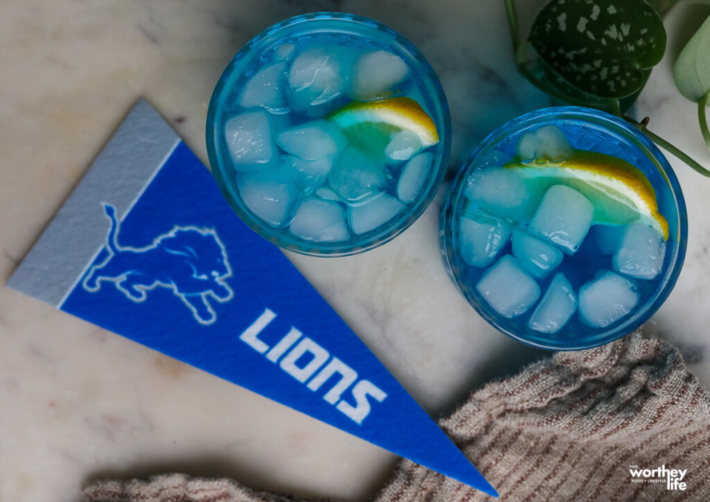 Detroit Lions Blue Mocktail drink