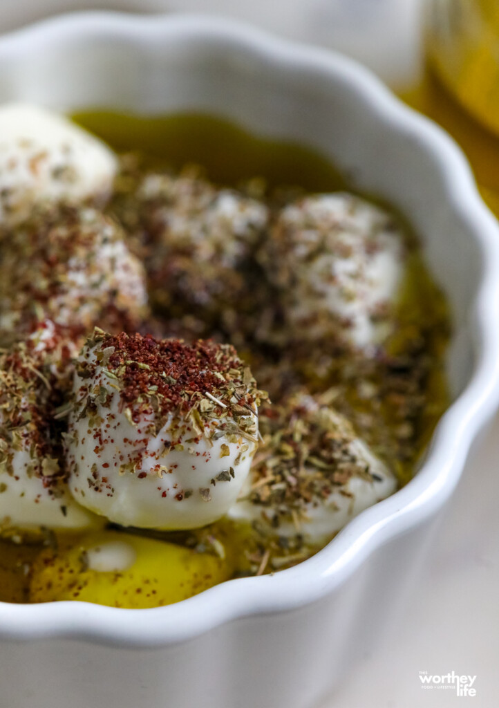 how to marinate mozzarella balls