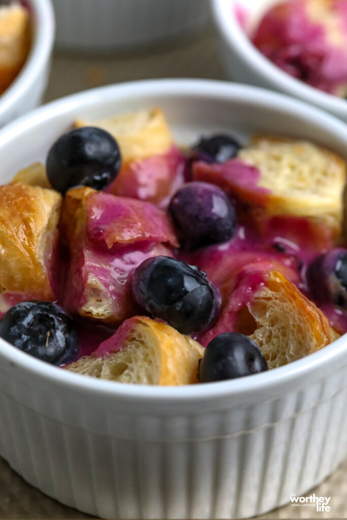 Blueberry Croissant Custard