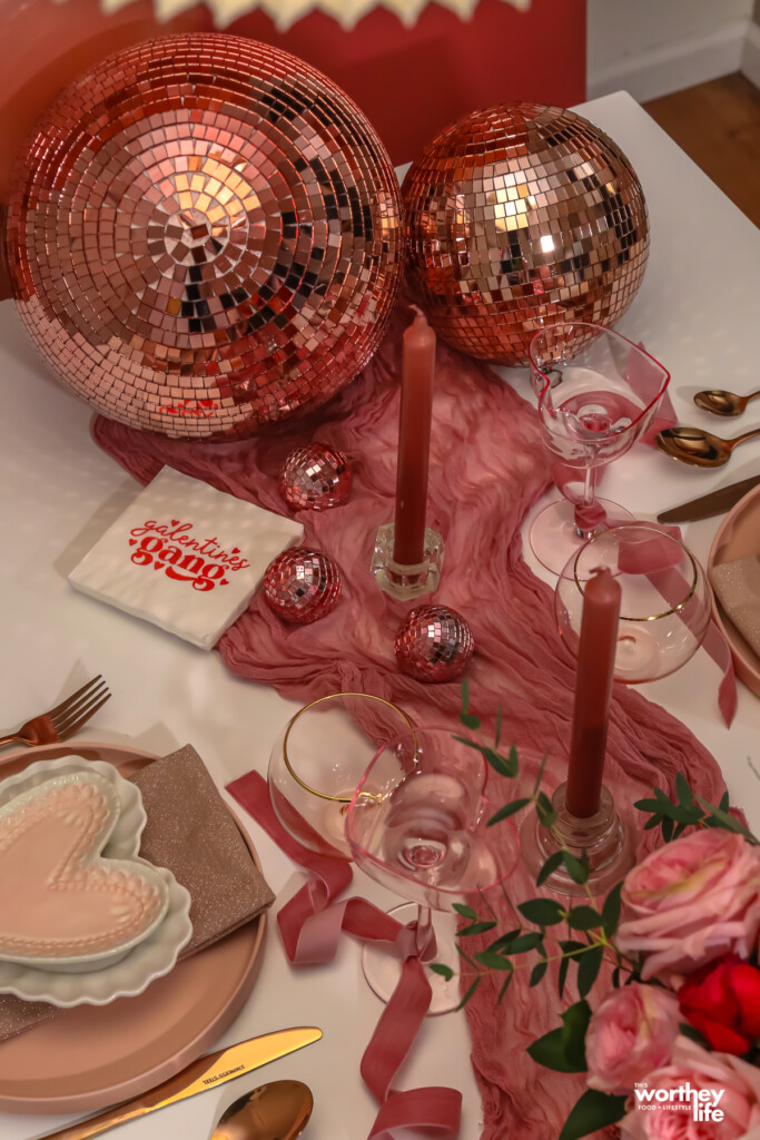 Rose Gold Table Setting