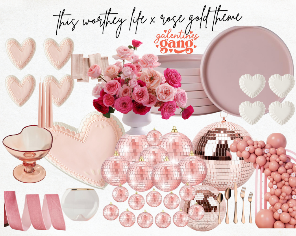 rose gold mood board