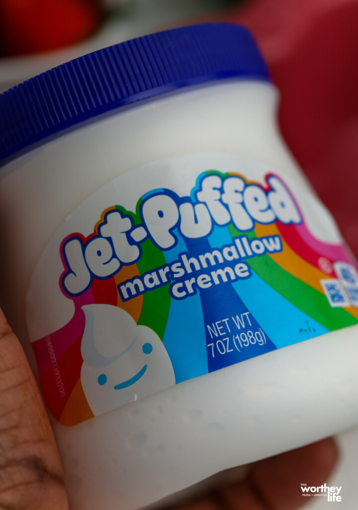 a jar of marshmallow creme