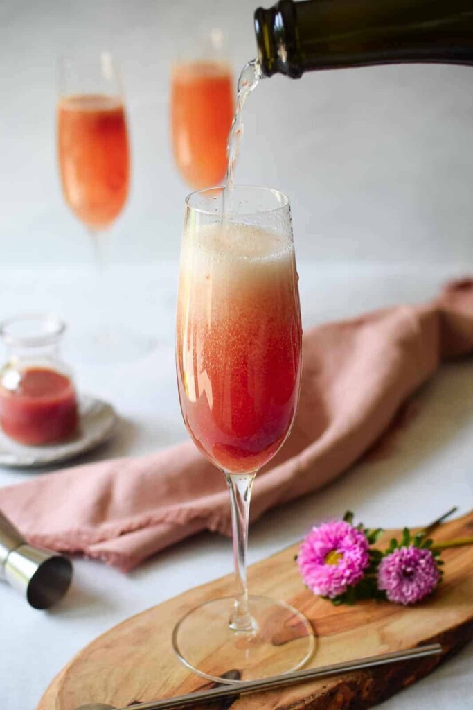 Plum Bellini Cocktail