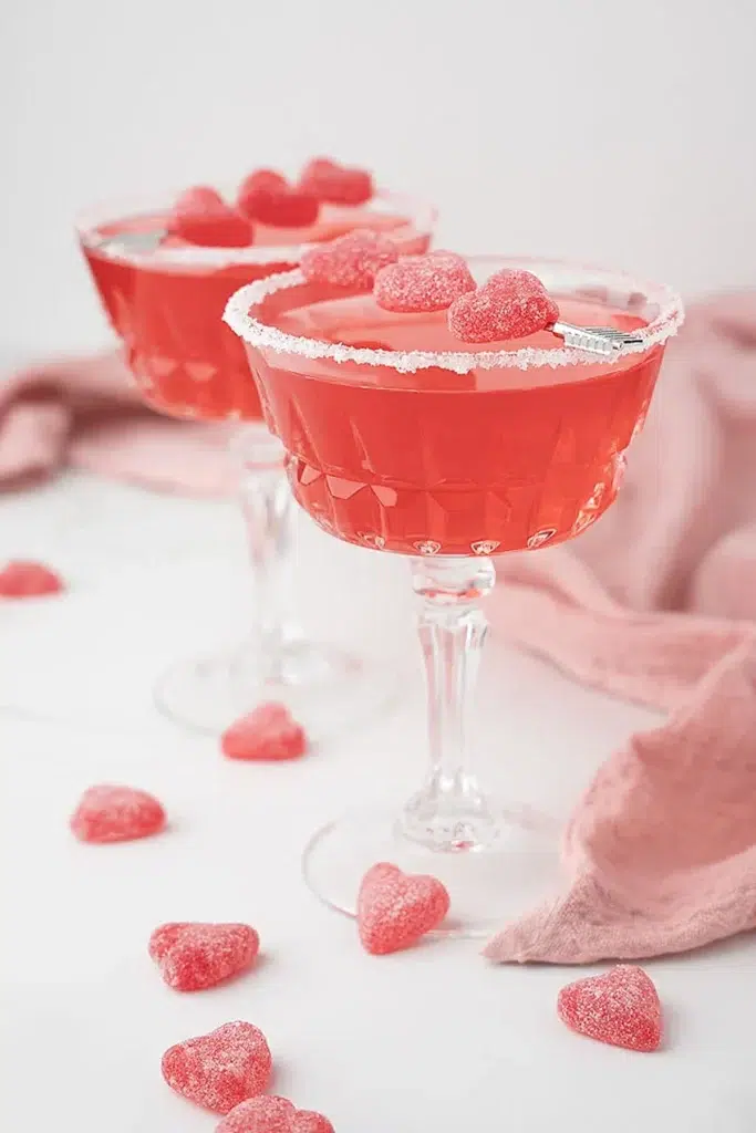 Strawberry Sour Candy Cocktail