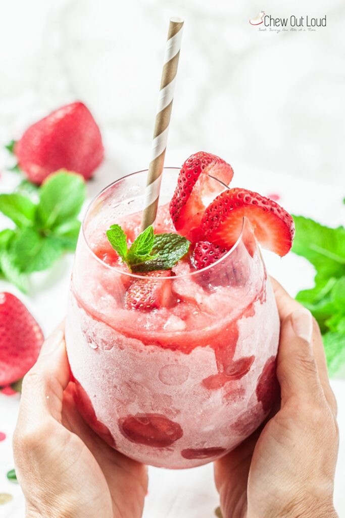 Strawberry Frose Frozen Rose Slushy