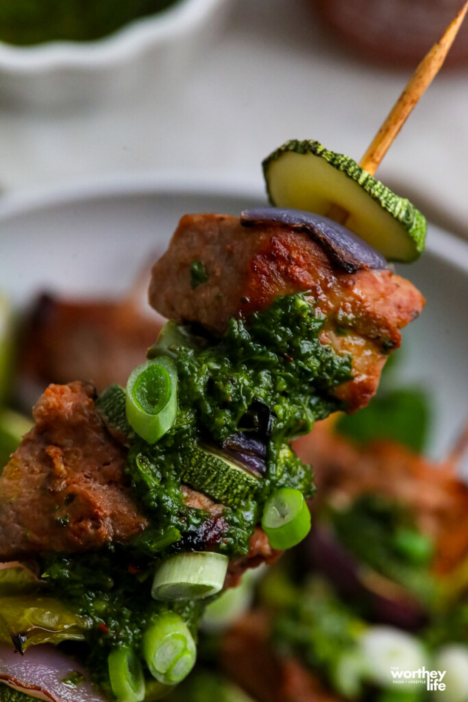 Bloody Mary Pork Kabobs