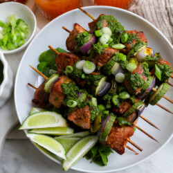 Bloody Mary Pork Kabobs