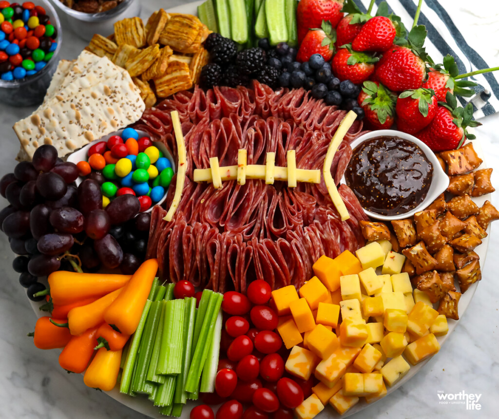 Football Themed Charcuterie Board