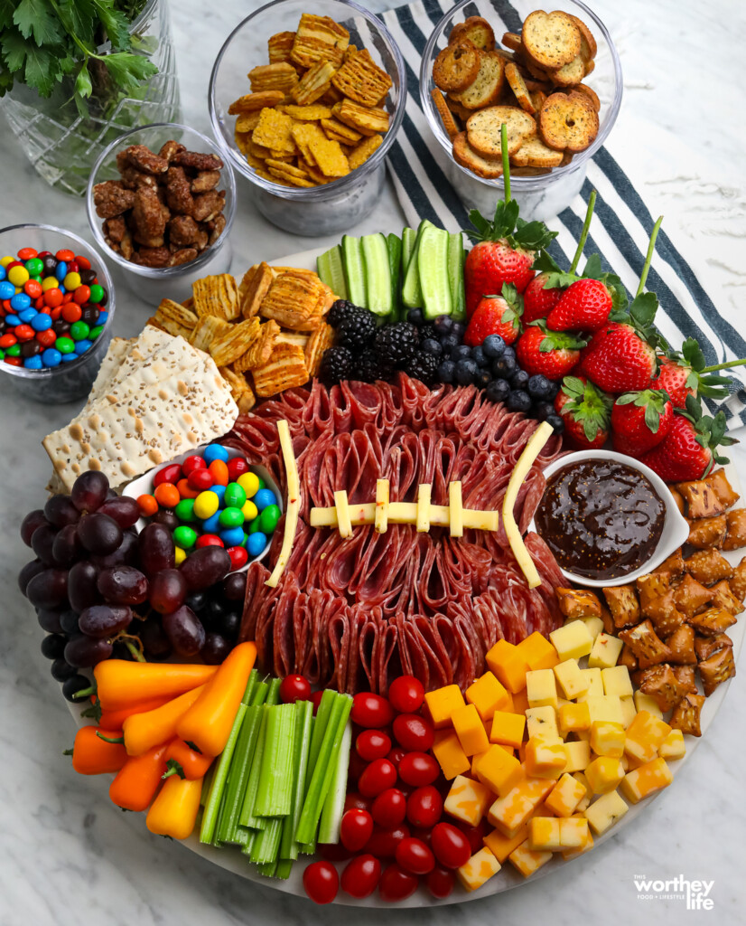 Football Themed Charcuterie Board