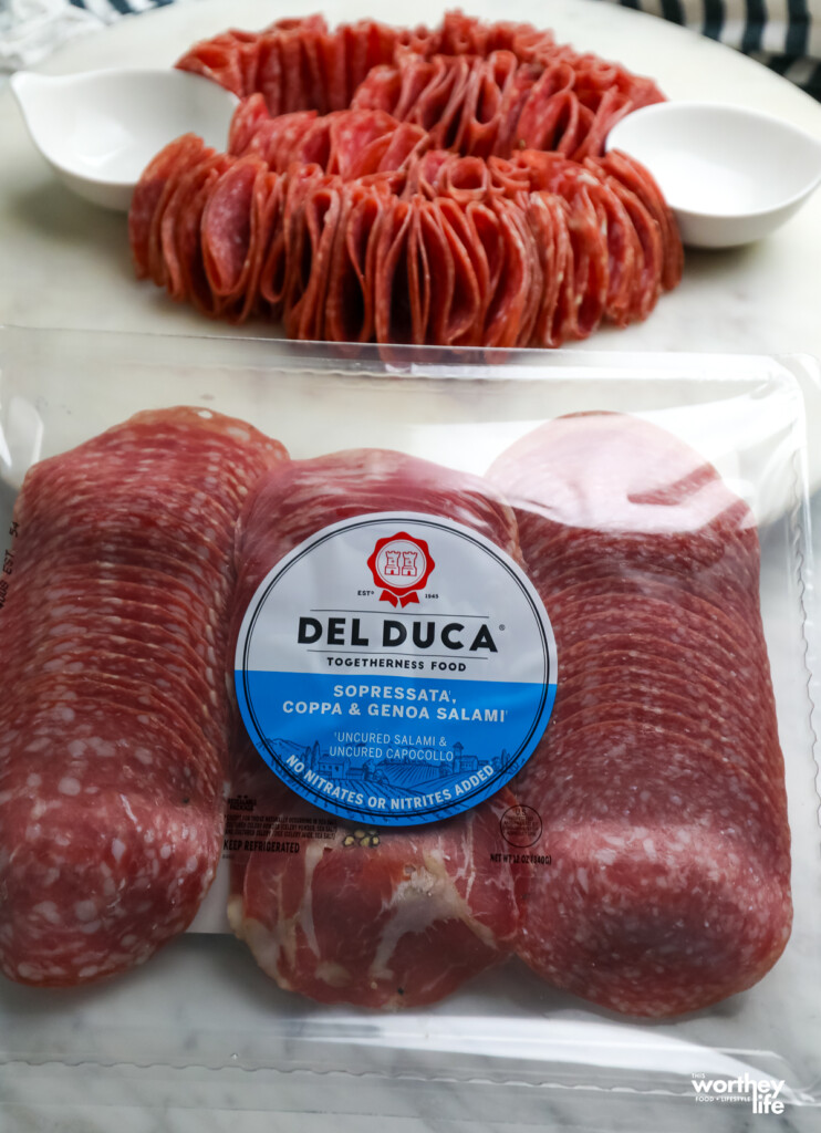 package of salame for charcuterie