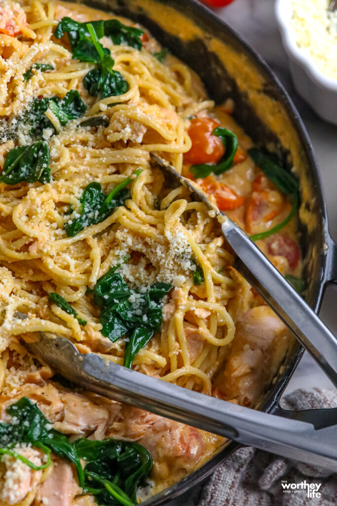 salmon creamy pasta recipe