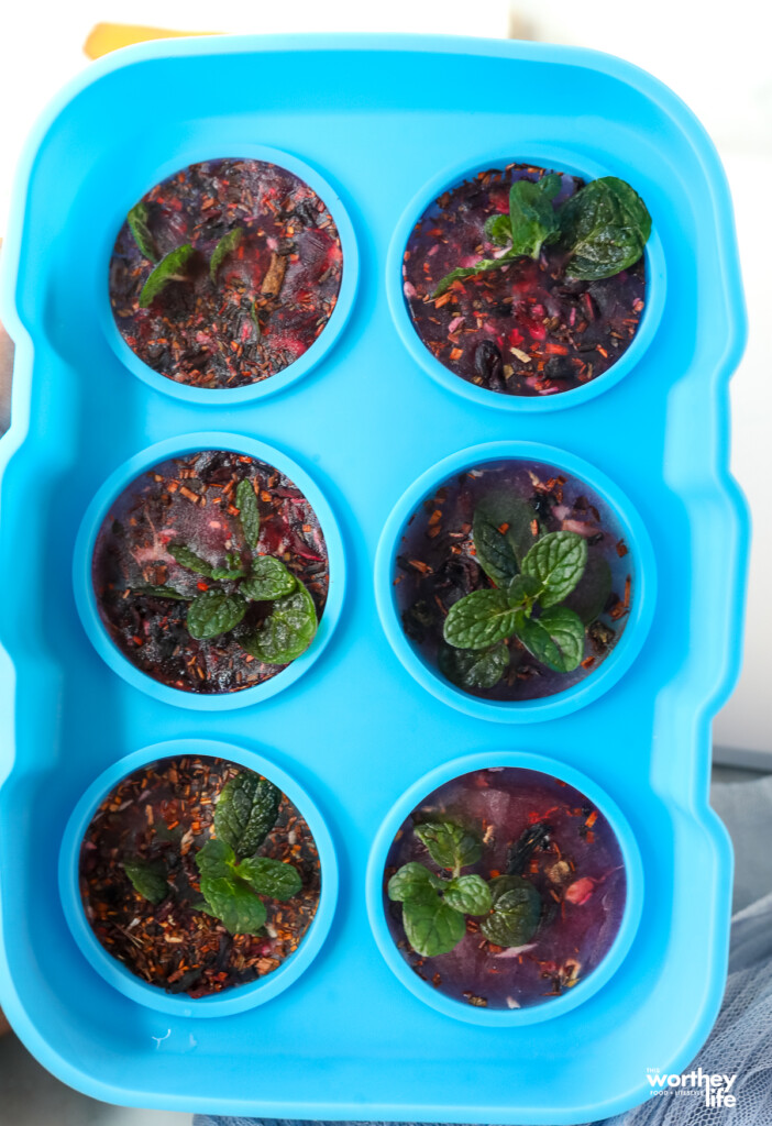 Blueberry Tea Ice Spheres