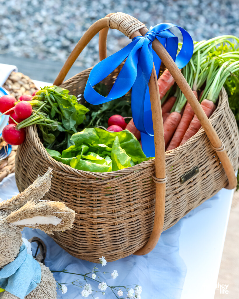 basket with fresh veggies