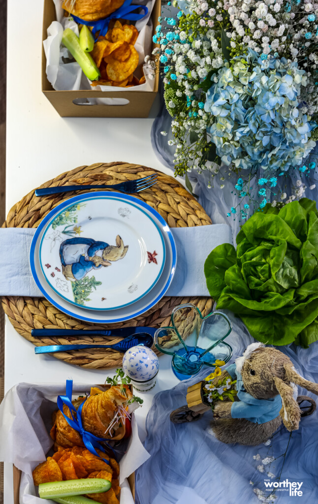 Peter Rabbit tablescape theme