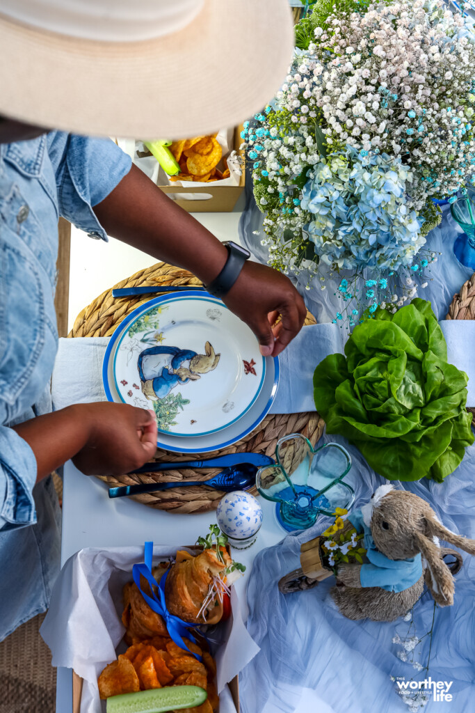 peter rabbit tablescape