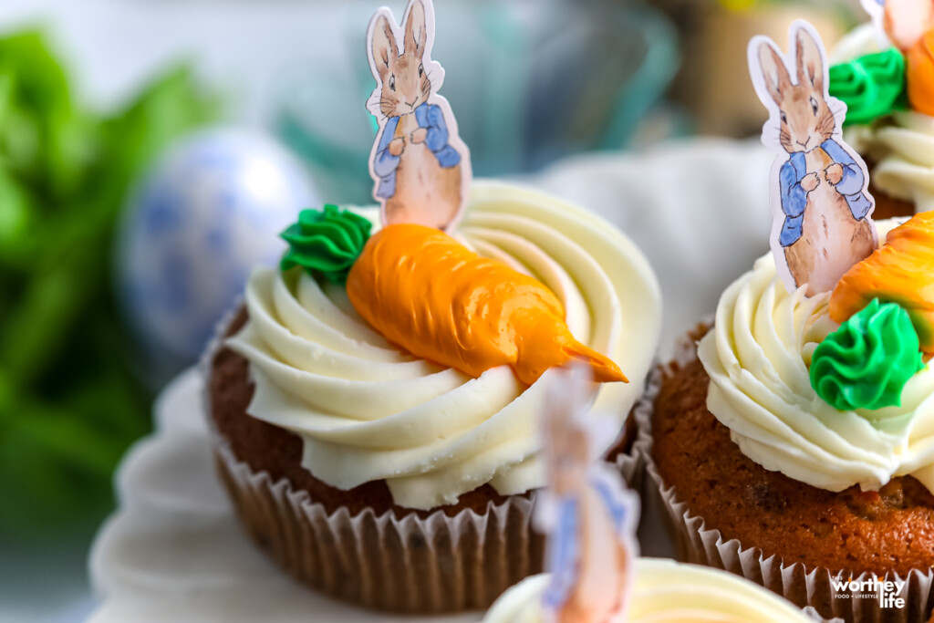 peter rabbit themed cupcakes