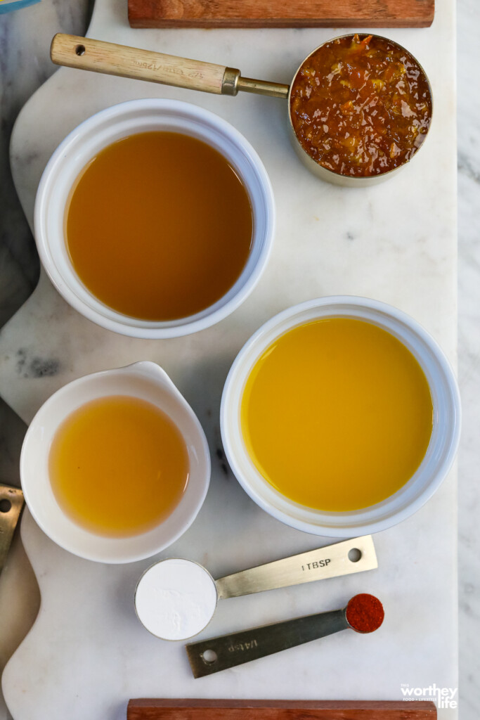 Hot Honey Orange Sauce ingredients