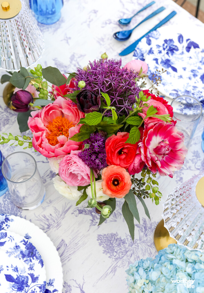 flower arrangements with peonies