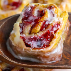 Puff Pastry Cranberry Cinnamon Rolls