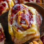Puff Pastry Cranberry Cinnamon Rolls