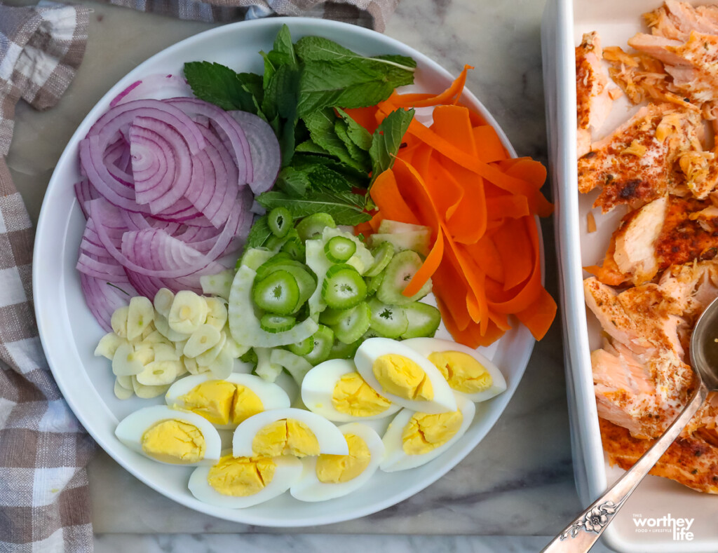 fresh ingredients for a salad